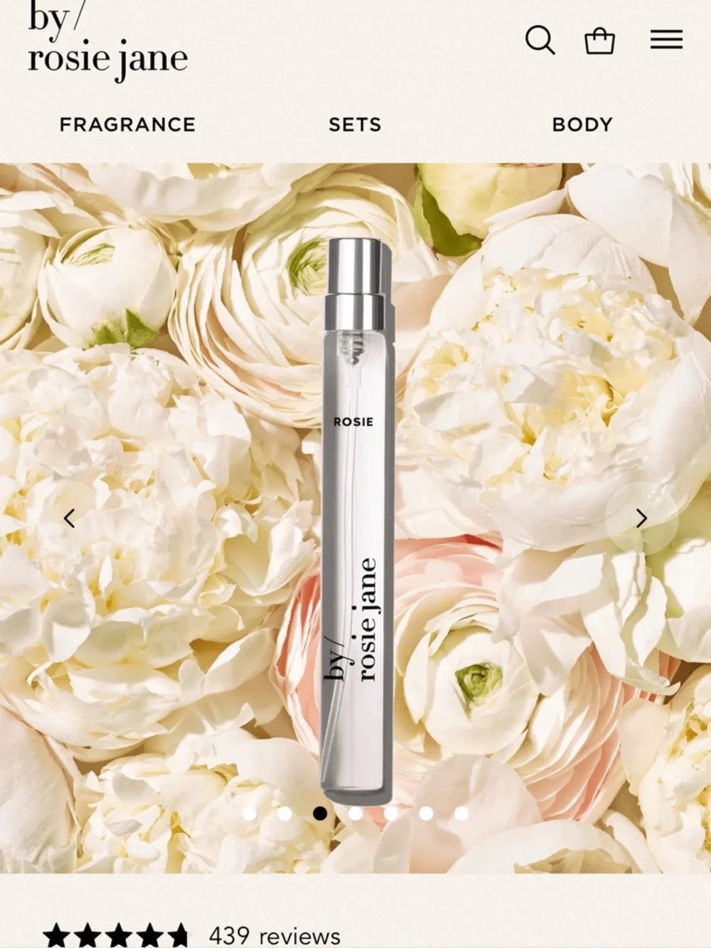 by/ rosie jane Travel Spray - Clear Bottle and Box